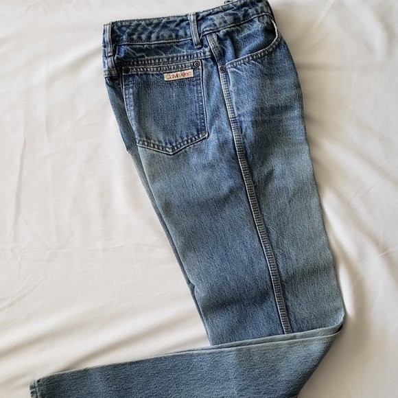 **SOLD**Vintage 1970s Calvin Klein USA Made High-Rise Jeans 24 X 33 Juniors - Picture 1 of 11